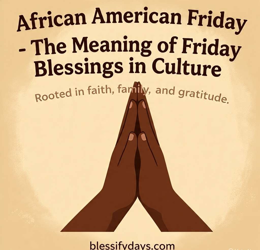 African American Friday Blessings meaning cultural traditions family faith image.