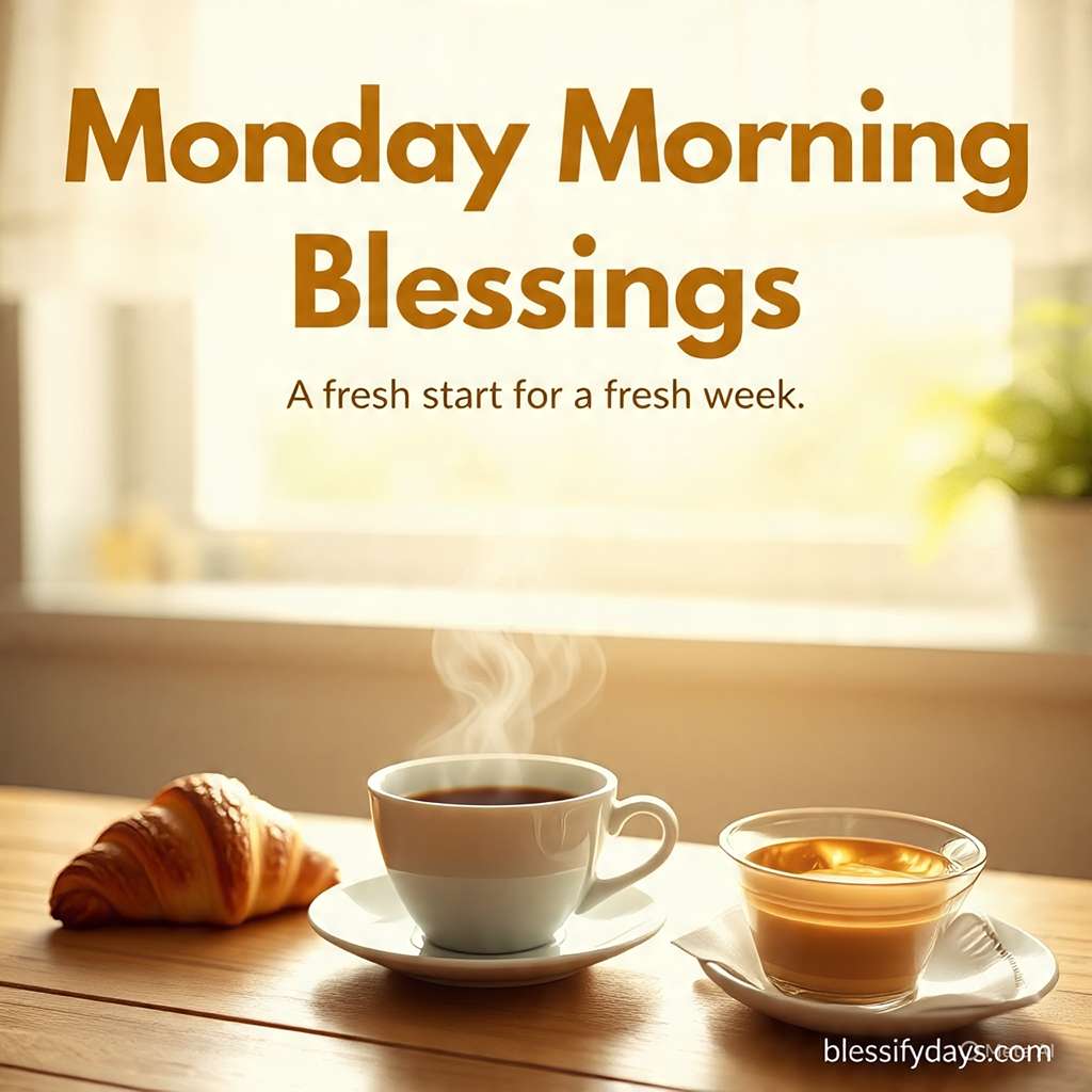 Cozy breakfast with “Monday Morning Blessings”