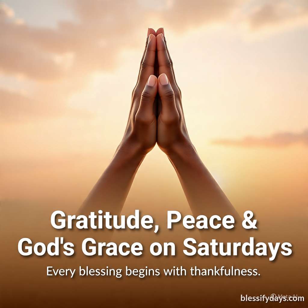 Gratitude, Peace & God’s Grace on Saturdays – Every blessing begins with thankfulness