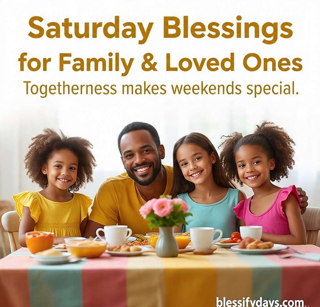 Saturday Blessings for Family & Loved Ones – Togetherness makes weekends special