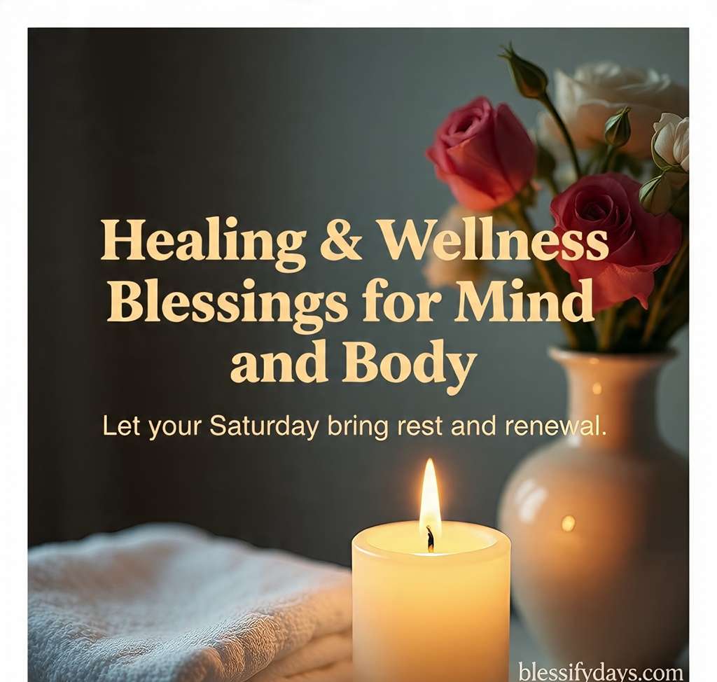 Healing & Wellness Blessings for Mind and Body – Let your Saturday bring rest and renewal