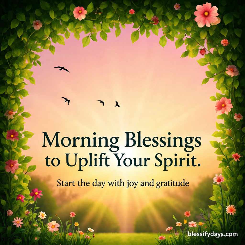 Morning Blessings to Uplift Your Spirit – Start the day with joy and gratitude