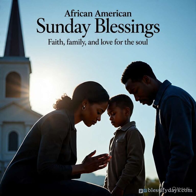 African American Sunday blessings with inspirational quotes