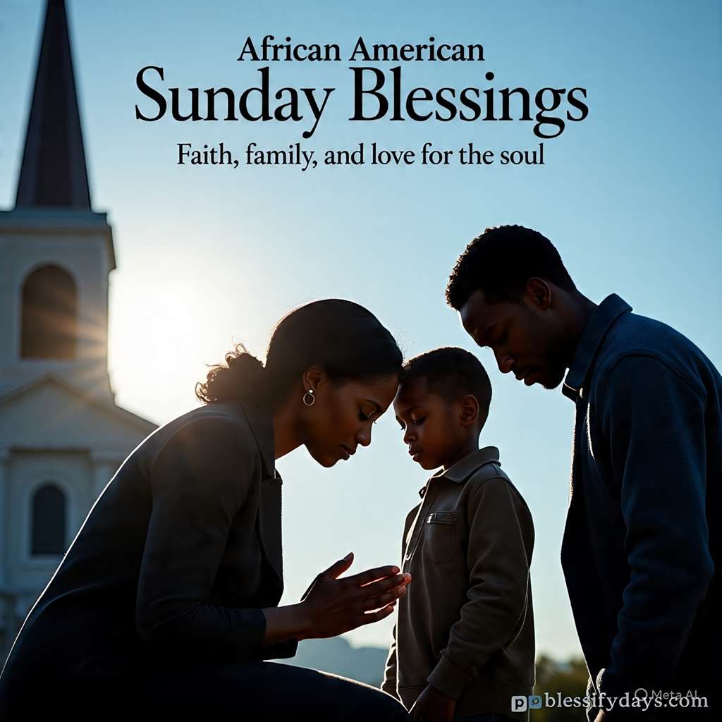 African American Sunday blessings with inspirational quotes