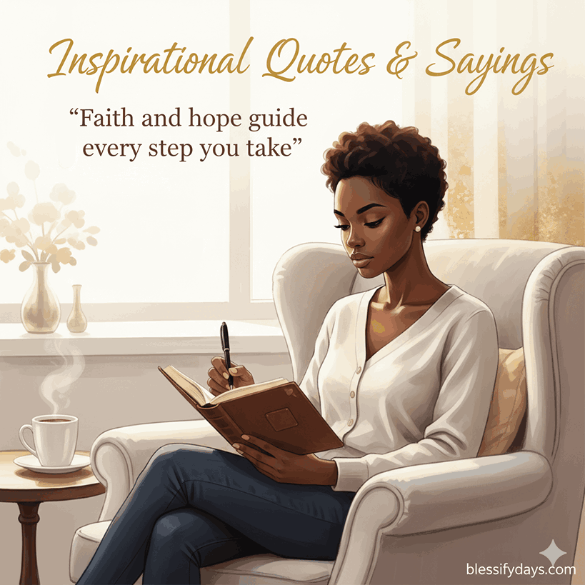 African American inspirational quotes and sayings visual with faith and hope