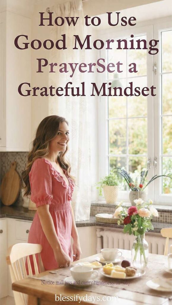 Morning breakfast scene representing gratitude and positivity