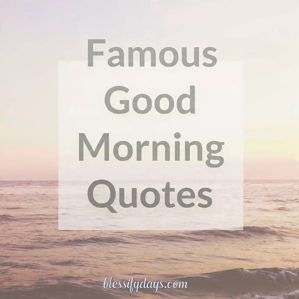 Elegant image with sunrise background and famous quotes typography.