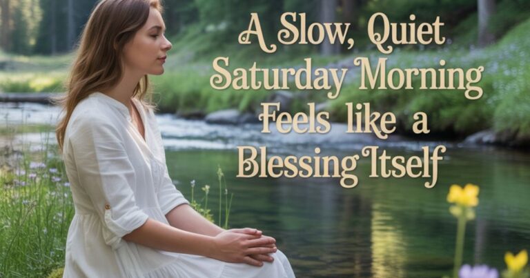 Saturday Blessings for Calm and Rest