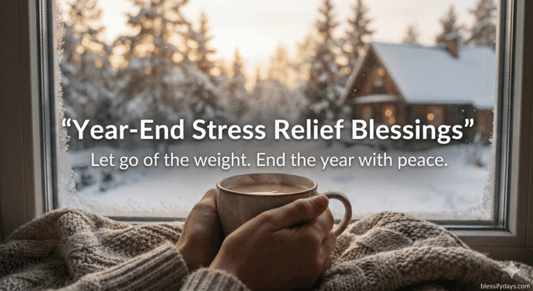 End of Year Blessings to Let Go of Stress