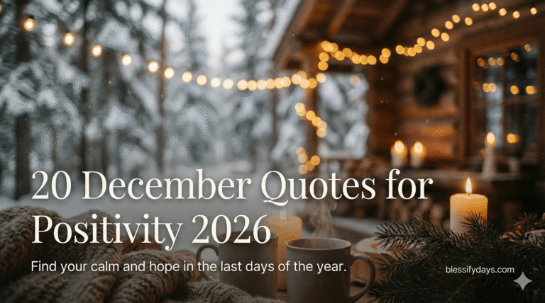 20 December Quotes for Positivity 2026 – Ultimate Uplifting Inspiration & Inner Strength